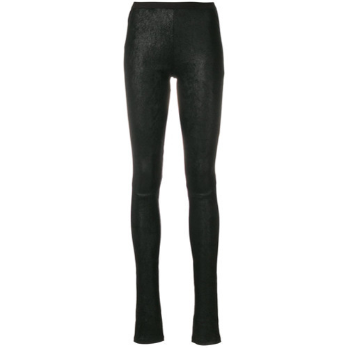 Rick Owens Leather Leggings, $1,500 | farfetch.com | Lookastic