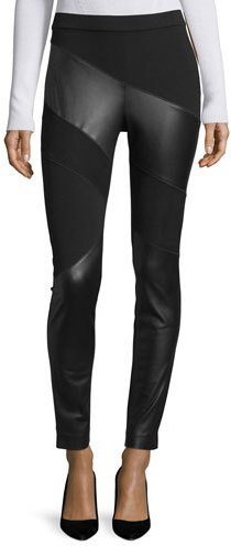 suede leather leggings