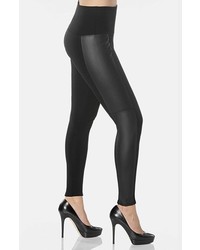 Lysse Faux Leather Ponte Control Top Leggings Black Small