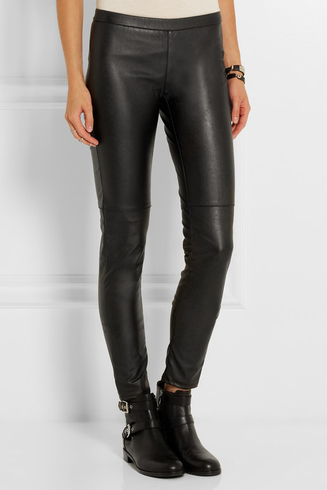 MICHAEL Michael Kors Michl Michl Kors Faux Stretch Leather Leggings Style  Pants, $100, NET-A-PORTER.COM