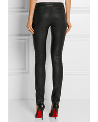 The Row Moto Stretch Leather Leggings