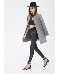 Forever 21 Paneled Faux Leather Pants