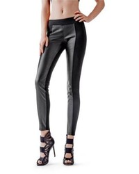 GUESS Ponte Faux Leather Leggings