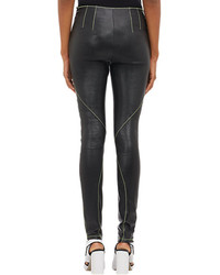 Alexander Wang T By Contrast Stitch Leather Leggings