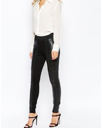 Yas Tall Yas Tall Asky Comb Leather Leggings