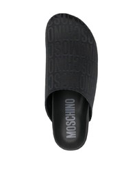 Moschino 30mm Logo Jacquard Slippers