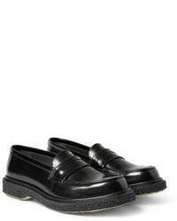 Adieu Type 5 Crepe Sole Leather Penny Loafers