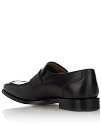 Barneys New York Apron Toe Penny Loafers Black Size 115