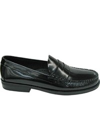 Bass Casell Ii Black Box Leather Penny Loafers