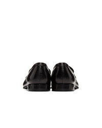 Prada Black Bar Loafers