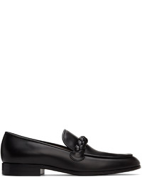 Gianvito Rossi Black Belem Loafers