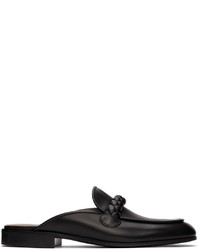 Gianvito Rossi Black Belem Mule Loafers