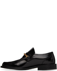 Ernest W. Baker Black Braided Chain Loafers