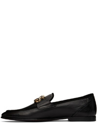 Dolce & Gabbana Black Calfskin Loafers