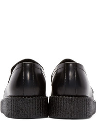 Underground Black Creeper Penny Loafers