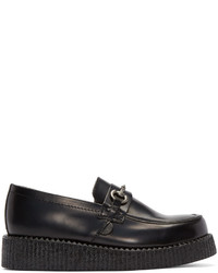 Underground Black Creeper Penny Loafers