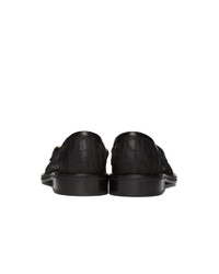 Off-White Black Croc Loafers