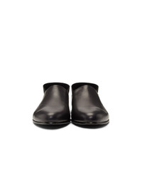 Wooyoungmi Black Crushed Back Loafers