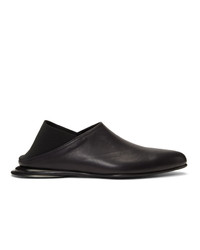 Wooyoungmi Black Crushed Back Loafers