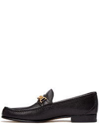 Gucci Black Curb Chain Loafers