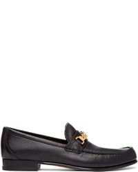 Gucci Black Curb Chain Loafers