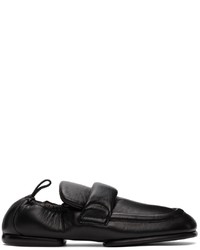 Dries Van Noten Black Ed Leather Padded Loafers
