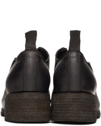 Guidi Black Front Zip Loafers