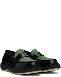 ADIEU Black Green Type 5 Loafers