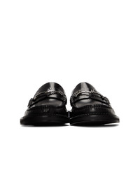 Versace Black Gv Signature Loafers