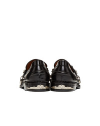 Toga Virilis Black Hard Leather Loafers