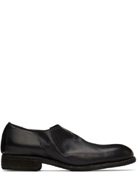 Guidi Black Leather 990e Loafers