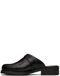 Our Legacy Black Leather Camion Mule Loafers