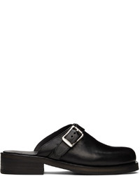 Our Legacy Black Leather Camion Mule Loafers