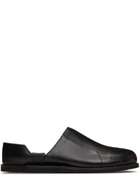 A-Cold-Wall* Black Leather Geometric Loafers