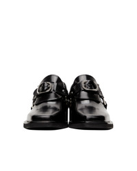 Y/Project Black Leather Loafers