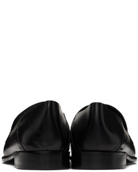 Versace Black Leather Loafers