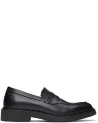 Hugo Black Leather Loafers