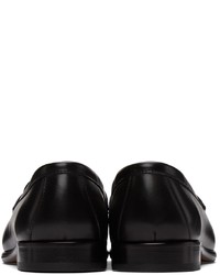 Officine Generale Black Leather Mika Penny Loafers