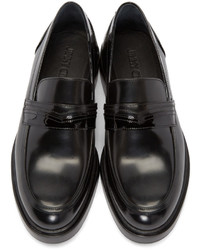 Jimmy Choo Black Leather Mitch Loafers
