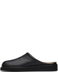 LE17SEPTEMBRE Black Leather Slipper Loafers