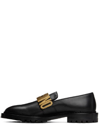 Moschino Black Lettering Loafers