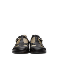 Gucci Black Mary Jane Cut Out Loafers