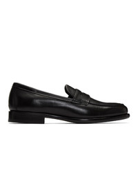 Officine Generale Black Mika Penny Loafers