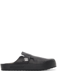 Misbhv Black Monogram Home Shoe Loafers