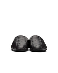 Fendi Black Nappa Forever Loafers