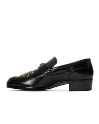 Gucci Black Ny Yankees Edition High Loomis Loafers