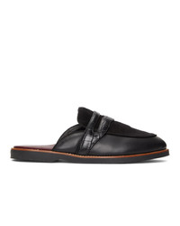 Human Recreational Services Black Palazzo Slip On Loafers
