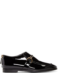 Stella McCartney Black Patent Buckle Loafers