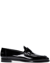 Burberry Black Patent Leather Oban Loafers