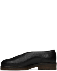 Lemaire Black Piped Loafers